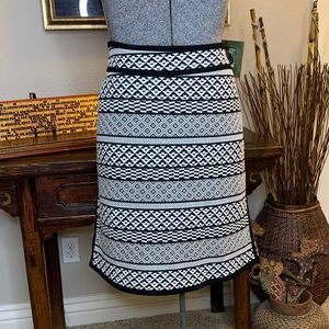 Black & White Geometric Skirt